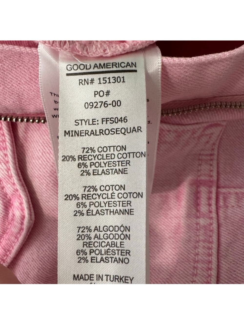 Good American Fit for success pink denim jumpsuit - Picture 10 of 11